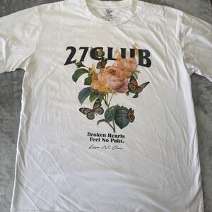 27 Club T-shirt "Broken Hearts" "Feel No Pain" "Love No One." graphic Size L